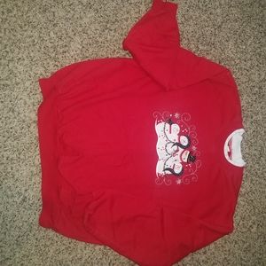 Woman's holiday sweatshirt.